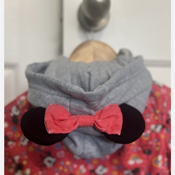 Disney Red Jean Jacket with Mickey Mouse Design - Picture 2 of 3